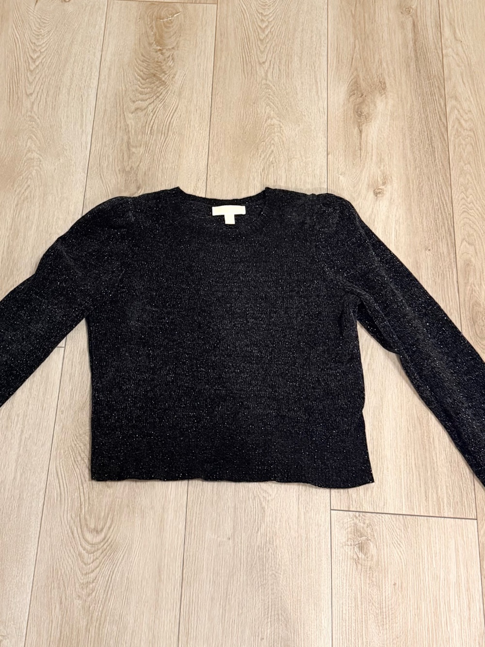 Michael Kors Black Metallic Crewneck Sweater